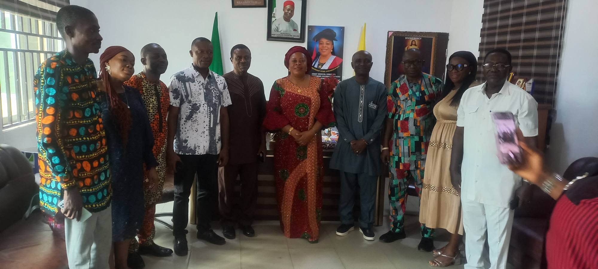 COOUTH CMD BRAINSTORMS WITH COOU PHARMACY DEPARTMENT DELEGATION DURING COURTESY VISIT